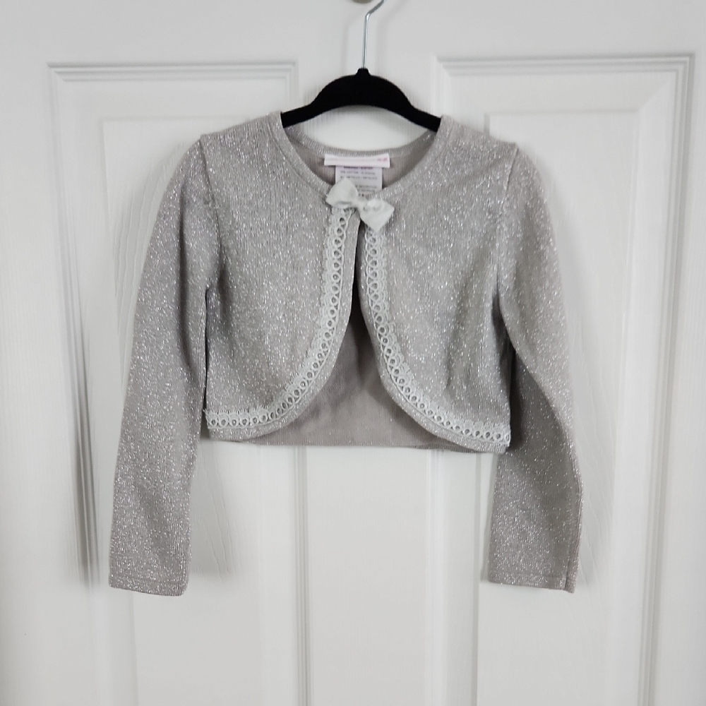 Bonnie Jean Silver Glitter Sweater
